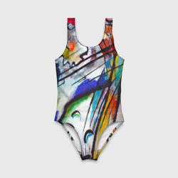 Детский купальник 3D С художником Кандинский Импровизация 28 - фото 2