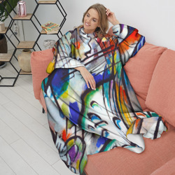 Плед с рукавами С художником Кандинский Импровизация 28 - фото 2