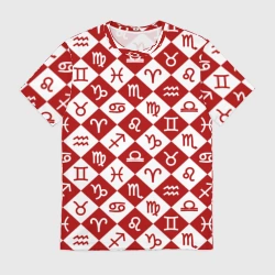 Мужская футболка 3D Созвездия Зодиака