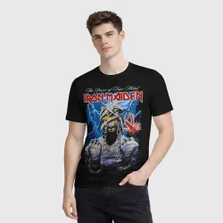 Мужская футболка 3D Powerslave Iron Maiden - мумия - фото 2
