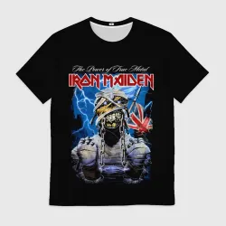 Мужская футболка 3D Powerslave Iron Maiden - мумия
