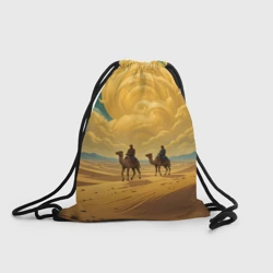 Рюкзак-мешок 3D В пустыне на верблюдах