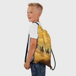 Рюкзак-мешок 3D В пустыне на верблюдах - фото 2