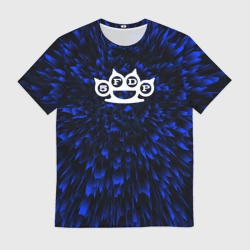 Мужская футболка 3D Five Finger Death Punch blue energy