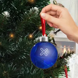 Ёлочный шар A Silent Voice blue poly - фото 2