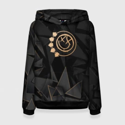 Женская толстовка 3D Blink 182 golden poly