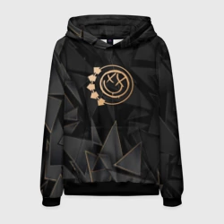Мужская толстовка 3D Blink 182 golden poly