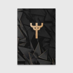 Обложка для паспорта матовая кожа Judas Priest golden poly