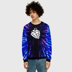 Мужской свитшот 3D Green Day neon energy - фото 2