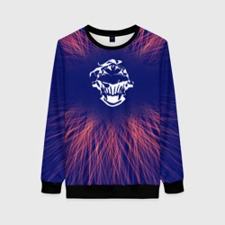 Женский свитшот 3D Goblin Slayer red energy