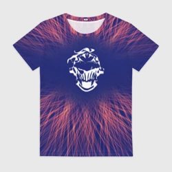 Женская футболка 3D Goblin Slayer red energy