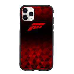 Чехол для iPhone 11 Pro Max матовый Forza Horizon red poly