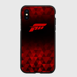 Чехол для iPhone XS Max матовый Forza Horizon red poly