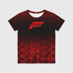 Детская футболка 3D Forza Horizon red poly