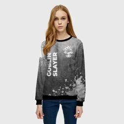 Женский свитшот 3D Goblin Slayer - grey gradient вертикально - фото 2