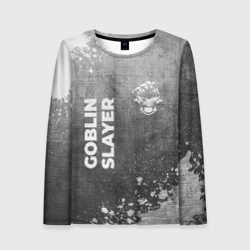 Женский лонгслив 3D Goblin Slayer - grey gradient вертикально