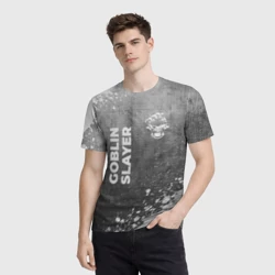 Мужская футболка 3D Goblin Slayer - grey gradient вертикально - фото 2