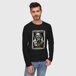 Мужской лонгслив хлопок Joker's card - folie a deux - фото 2