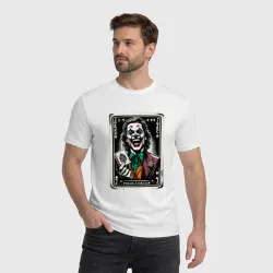 Мужская футболка хлопок Joker's card - folie a deux - фото 2
