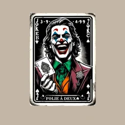 Мужской свитшот хлопок Joker's card - folie a deux - фото 2