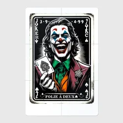 Магнитный плакат 2Х3 Joker's card - folie a deux