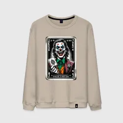 Мужской свитшот хлопок Joker's card - folie a deux