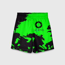 Детские спортивные шорты 3D Portal черный дым