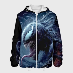 Мужская куртка 3D Морда Венома в профиль - фильм