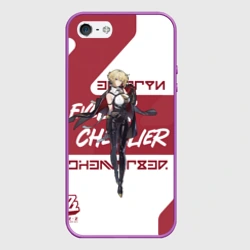 Чехол для iPhone 5/5S матовый Эвелин Шевалье - ZZZ