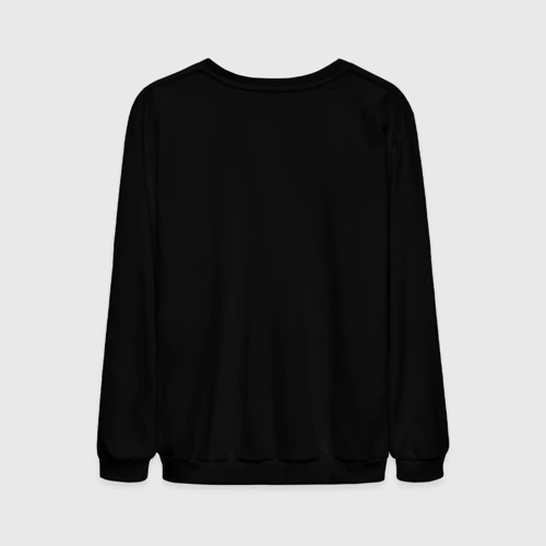 Мужской свитшот 3D с принтом Камень для кёрлинга в огне, вид сзади #1