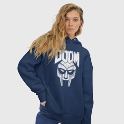 Женское худи Oversize хлопок Doom mask - фото 2