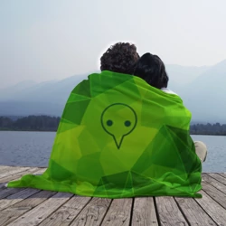 Плед 3D Evangelion green poly - фото 2