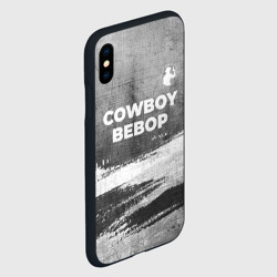 Чехол для iPhone XS Max матовый Cowboy Bebop - grey gradient посередине - фото 2
