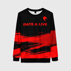 Женский свитшот 3D Date A Live - red gradient посередине