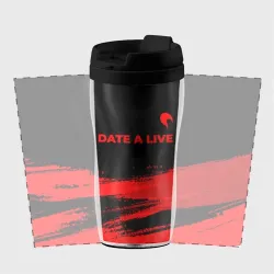 Термокружка-непроливайка Date A Live - red gradient посередине - фото 2