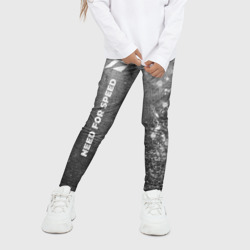 Детские леггинсы 3D Need for Speed - grey gradient по-вертикали - фото 2