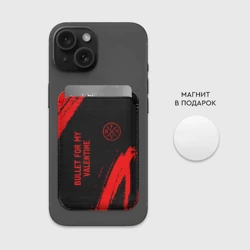 Картхолдер Magsafe магнитный Bullet For My Valentine - red gradient вертикально - фото 2