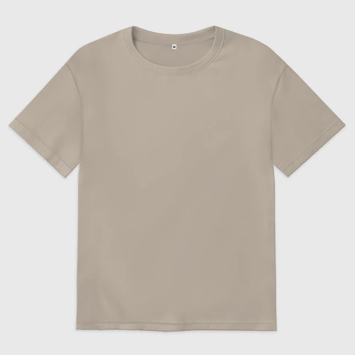 Мужская футболка хлопок Oversize с принтом Тихо дед играет, вид спереди #2