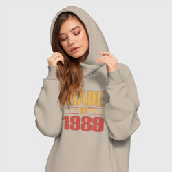 Платье-худи хлопок Сделано в 1989 сепия - фото 2