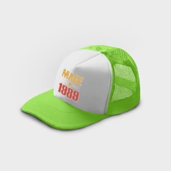 Кепка тракер с сеткой Сделано в 1989 потертость - фото 2