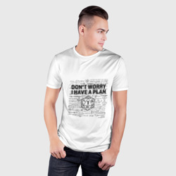 Мужская футболка 3D Slim Chaotic dumb revers card - фото 2