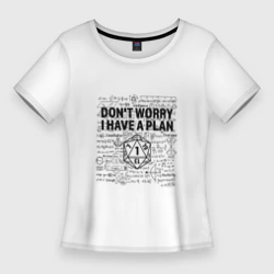 Женская футболка 3D Slim Chaotic dumb revers card