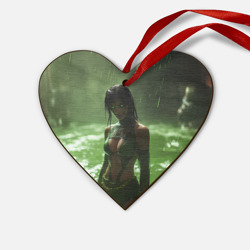 Деревянная игрушка Сердце Джейд мортал комбат