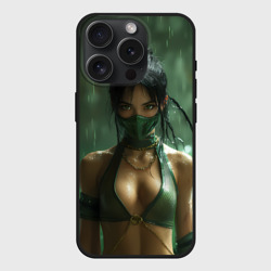 Чехол силиконовый для Apple iPhone 15 Pro матовый Jade мортал комбат