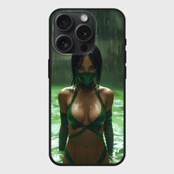 Чехол силиконовый для Apple iPhone 15 Pro матовый Jade Mortal Kombat