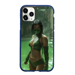 Чехол для iPhone 11 Pro Max матовый Джейд в кислоте