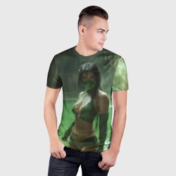 Мужская футболка 3D Slim Джейд в кислоте - фото 2