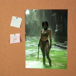 Постер Джейд в кислоте мортал комбат - фото 2