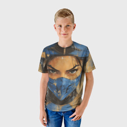 Детская футболка 3D Китана портрет  - фото 2
