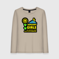Женский лонгслив хлопок Январские девушки